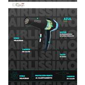 SÈCHE-CHEVEUX 2300 AIRLISSIMO BLEU ITALIAN DESIGN