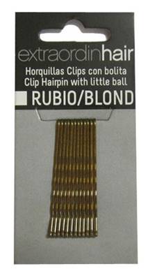 ÉPINGLES CLIP BLONDES 12 unités ITALIAN DESIGN