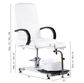 FAUTEUIL MANUCURE PEDICURE HYDRAULIQUE TURIN